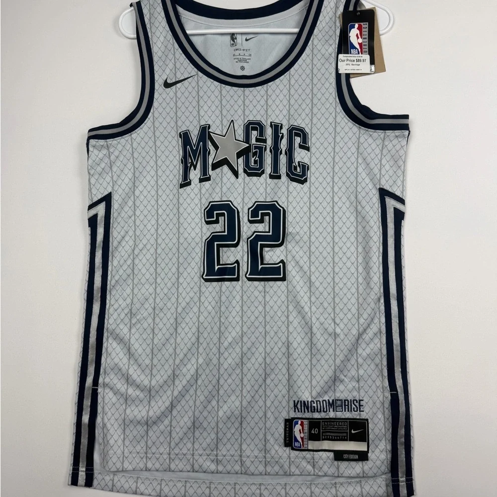 Nike Magic 22 NBA Authentics Jersey in Navy and White Size Men Small NWT